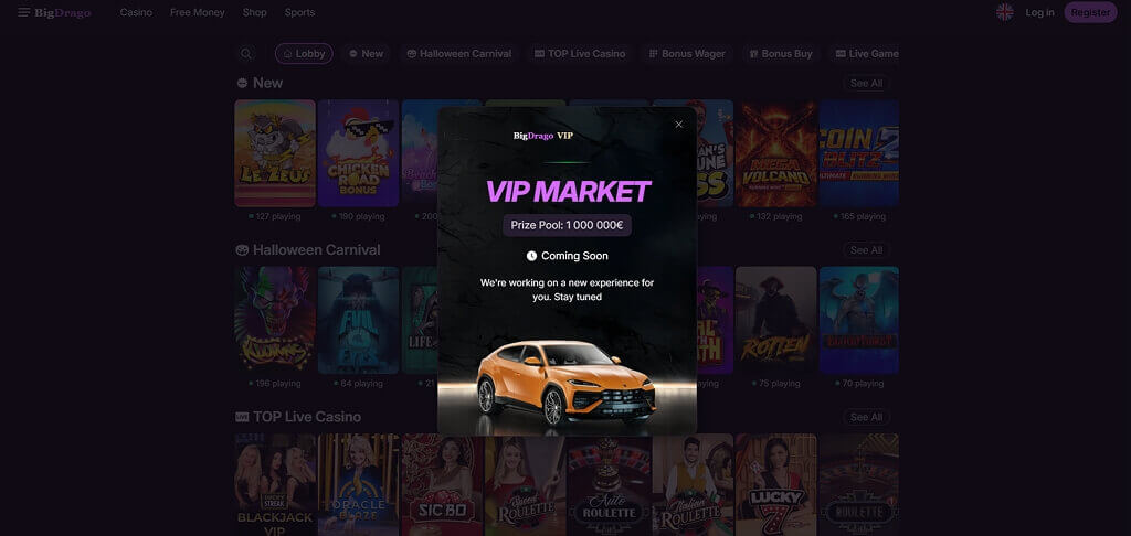BigDrago Casino Bonus Shop