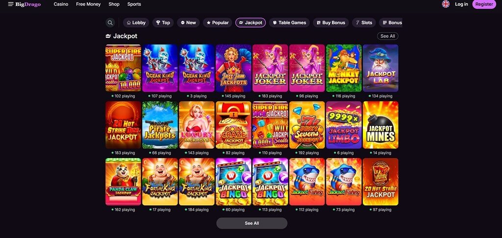 BigDrago Casino Games